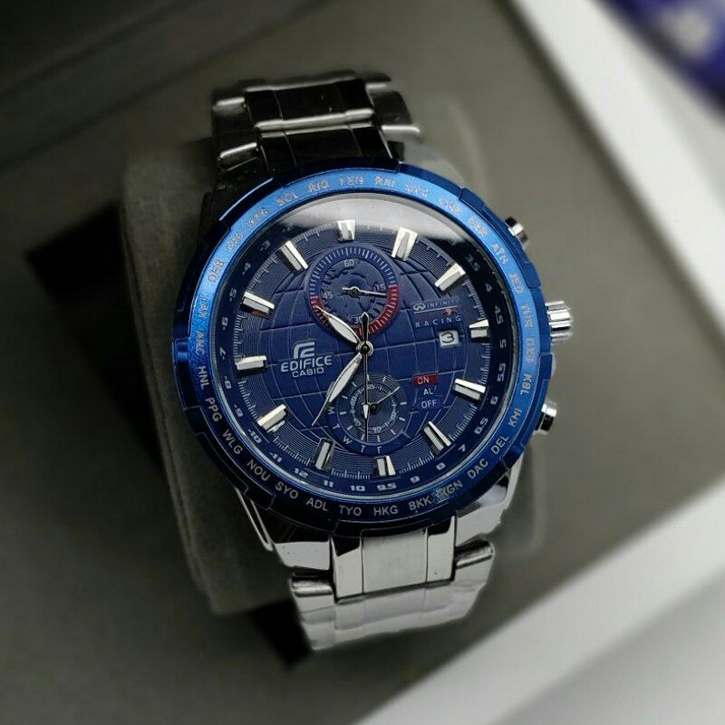 ساعت مچی مردانه سه موتور فعال کرنوگراف کاسیو ادیفایس casio edifice