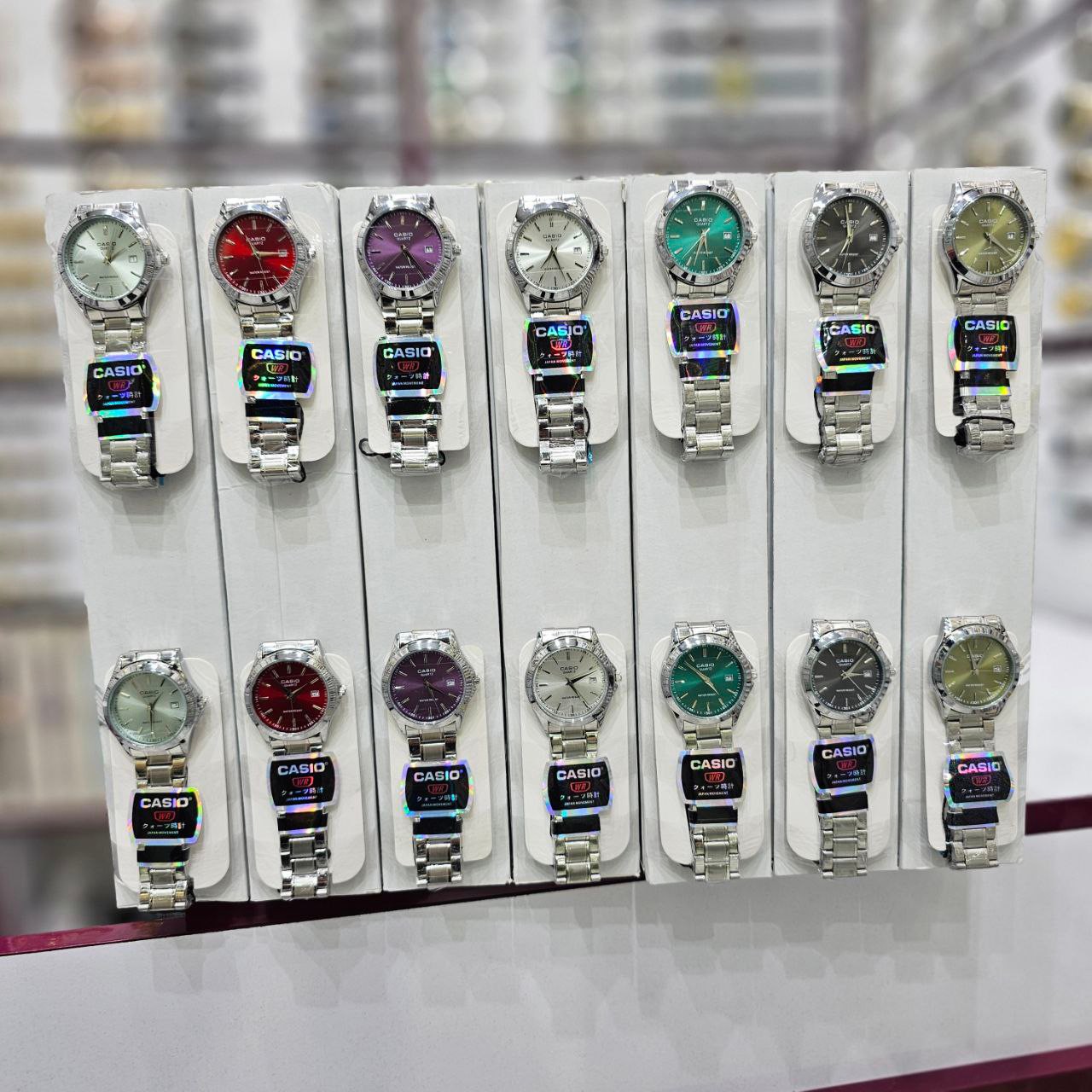ساعت مچی ست زنانه مردانه کاسیو بند استیل Casio