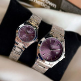 ساعت مچی ست زنانه مردانه کاسیو بند استیل Casio