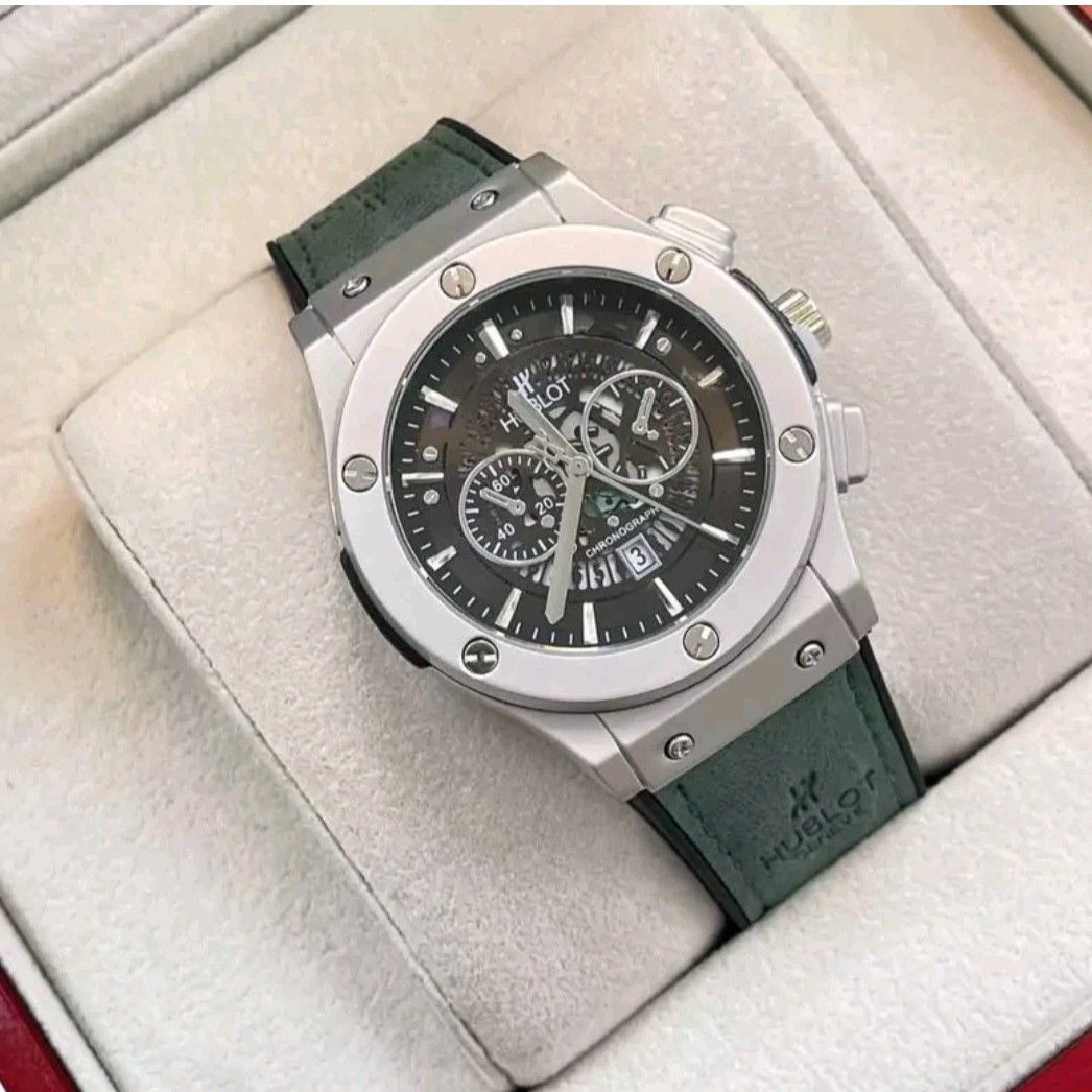 ساعت مچی مردانه هابلوت تقویم نمایان طرح کرنو موتور شرکتی HUBLOT
