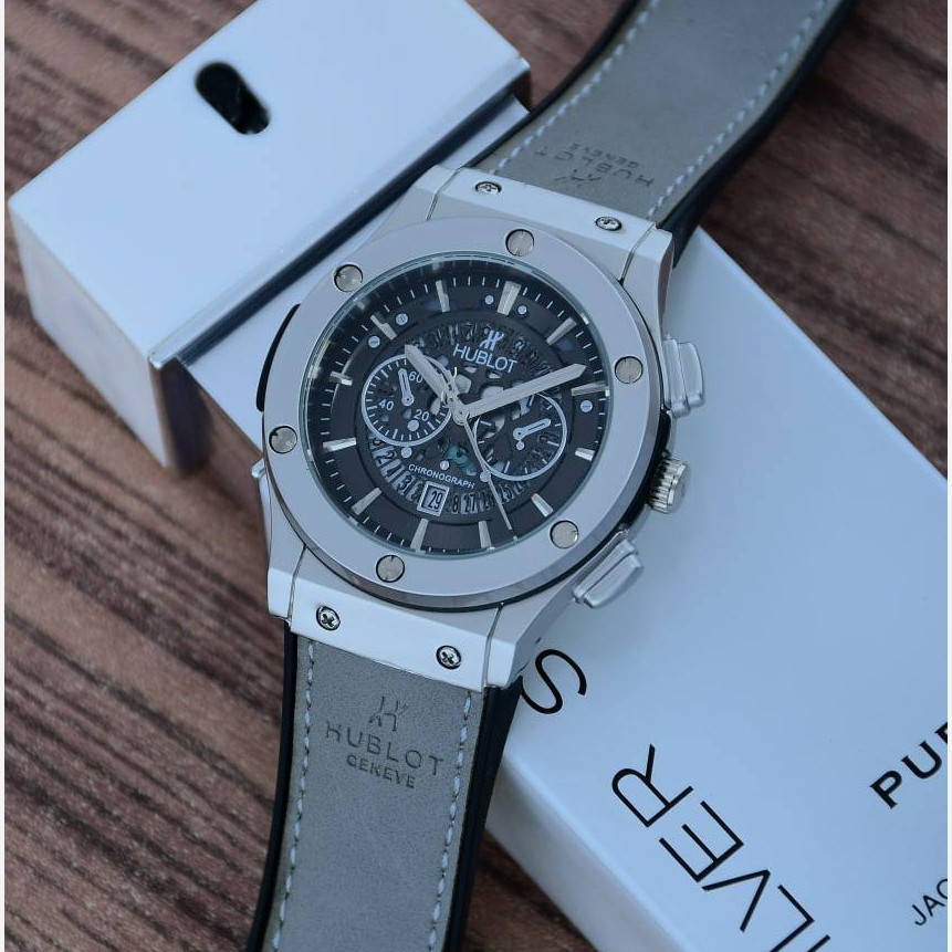 ساعت مچی مردانه هابلوت تقویم نمایان طرح کرنو موتور شرکتی HUBLOT