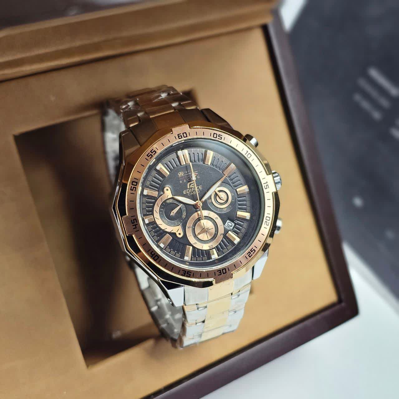 ساعت مچی مردانه 3 موتور فعال کرنوگراف کاسیو ادیفایس casio