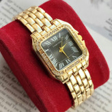 ساعت مچی زنانه قاب نگینی کارتیر CARTIER