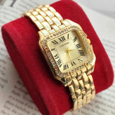 ساعت مچی زنانه قاب نگینی کارتیر CARTIER
