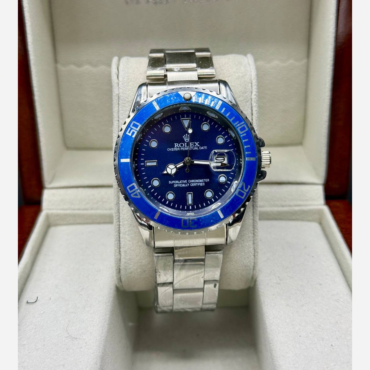 ساعت مچی مردانه بند استیل زه چرخان رولکس Rolex Submariner