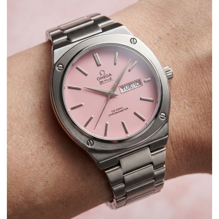ساعت مچی مردانه دو تقویم بند استیل تو پر کیفیت عالی امگا Omega