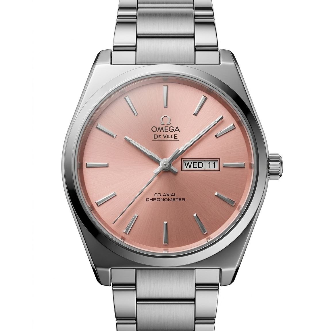 ساعت مچی مردانه دو تقویم بند استیل تو پر کیفیت عالی امگا Omega