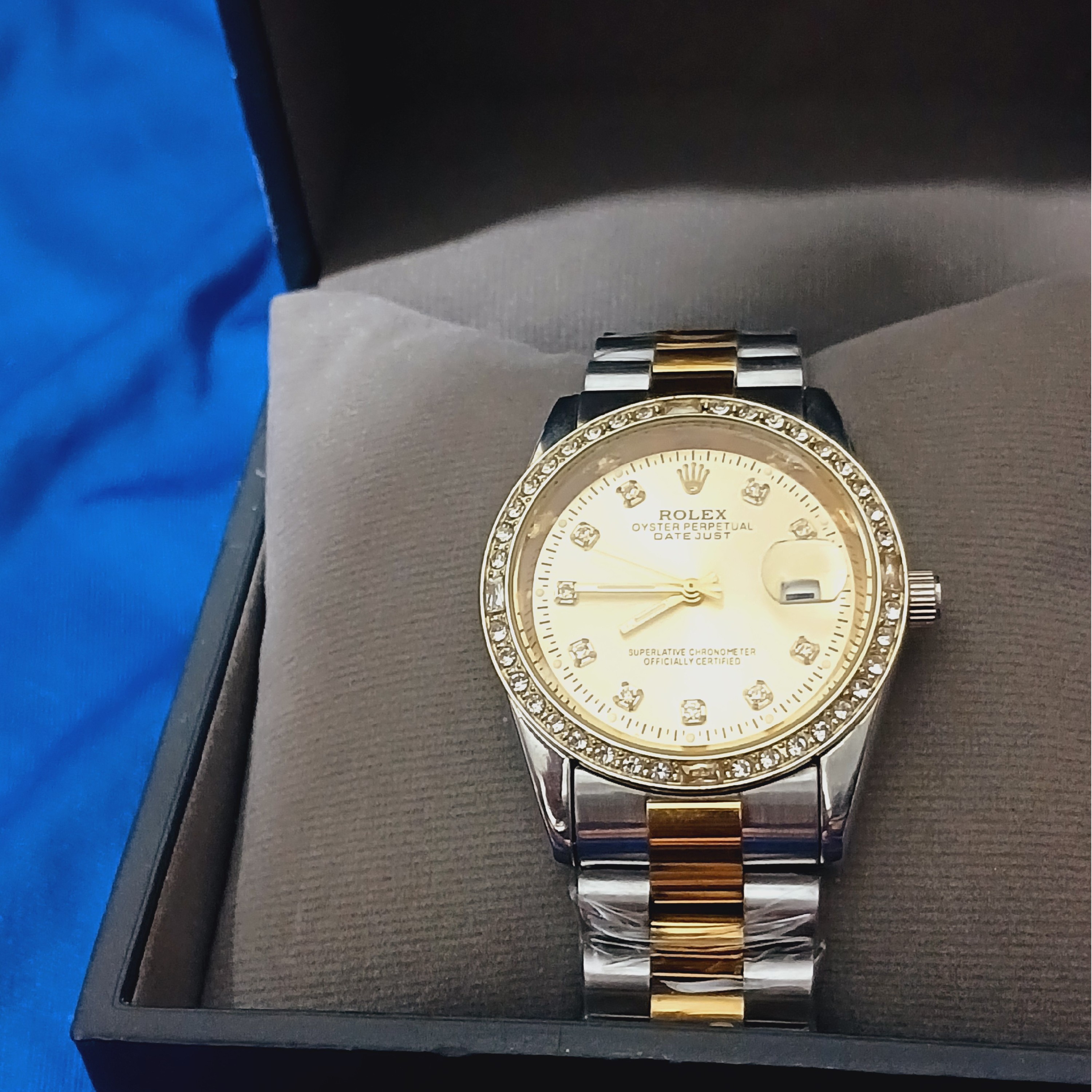 ساعت مچی رولکس قفل اصلی بند استیل توپر قاب یاقوتی Rolex