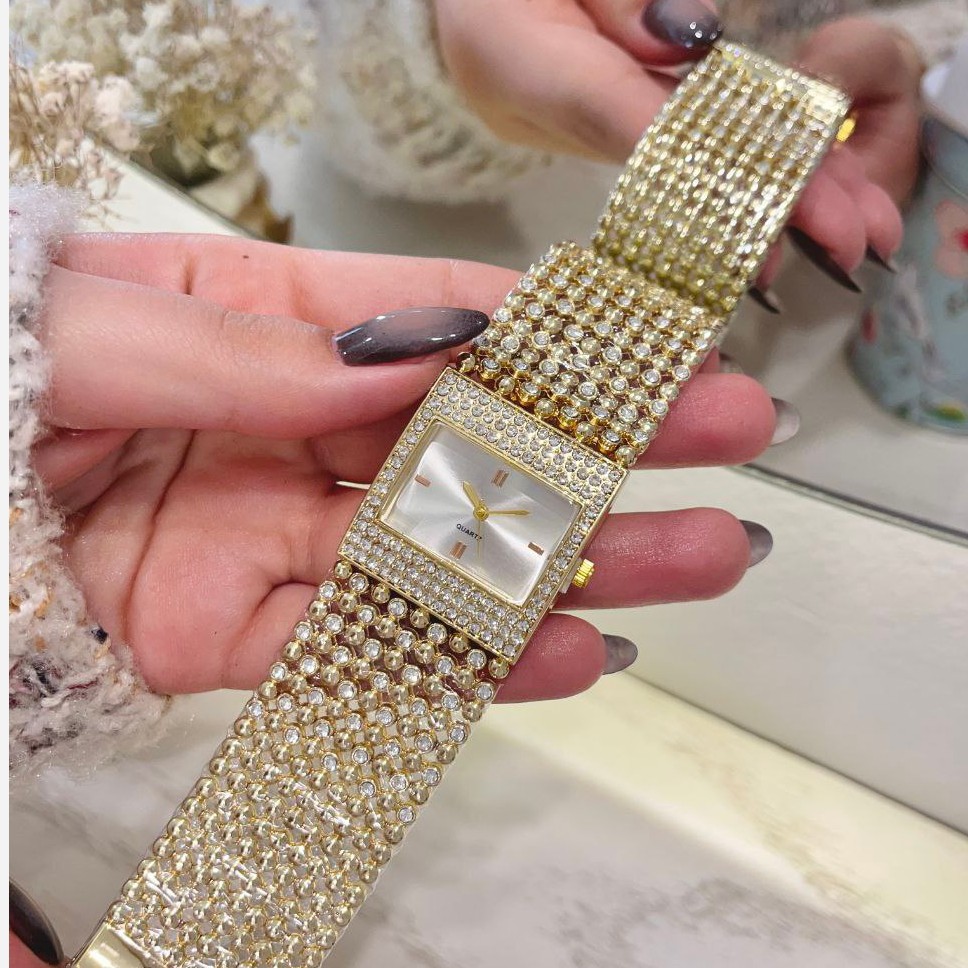 ساعت مچی زنانه شرکتی بند استیل زنجیری پهن مدل تیفانی دارای رنگبندی Hidy