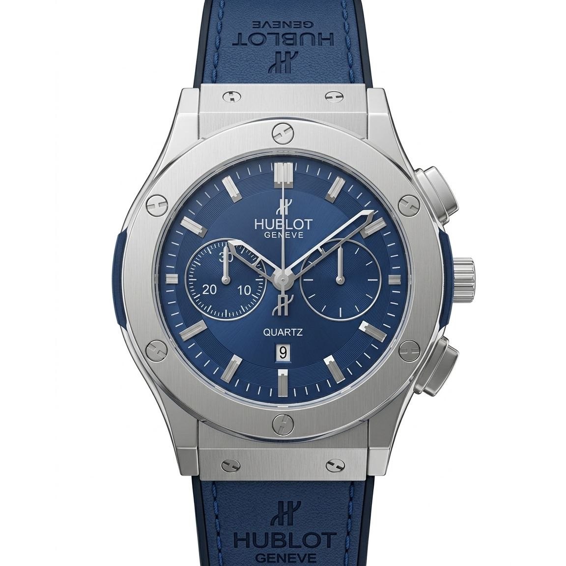 ساعت مردانه بند رابر طرح کرنو هابلوت Hublot