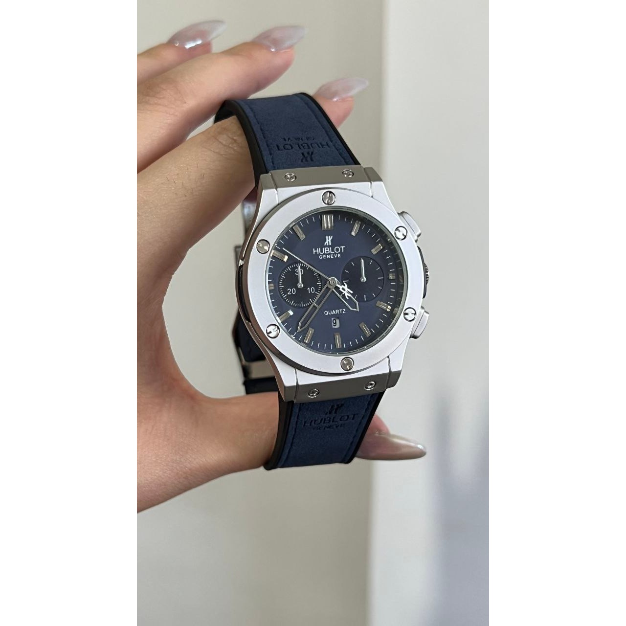 ساعت مردانه بند رابر طرح کرنو هابلوت Hublot