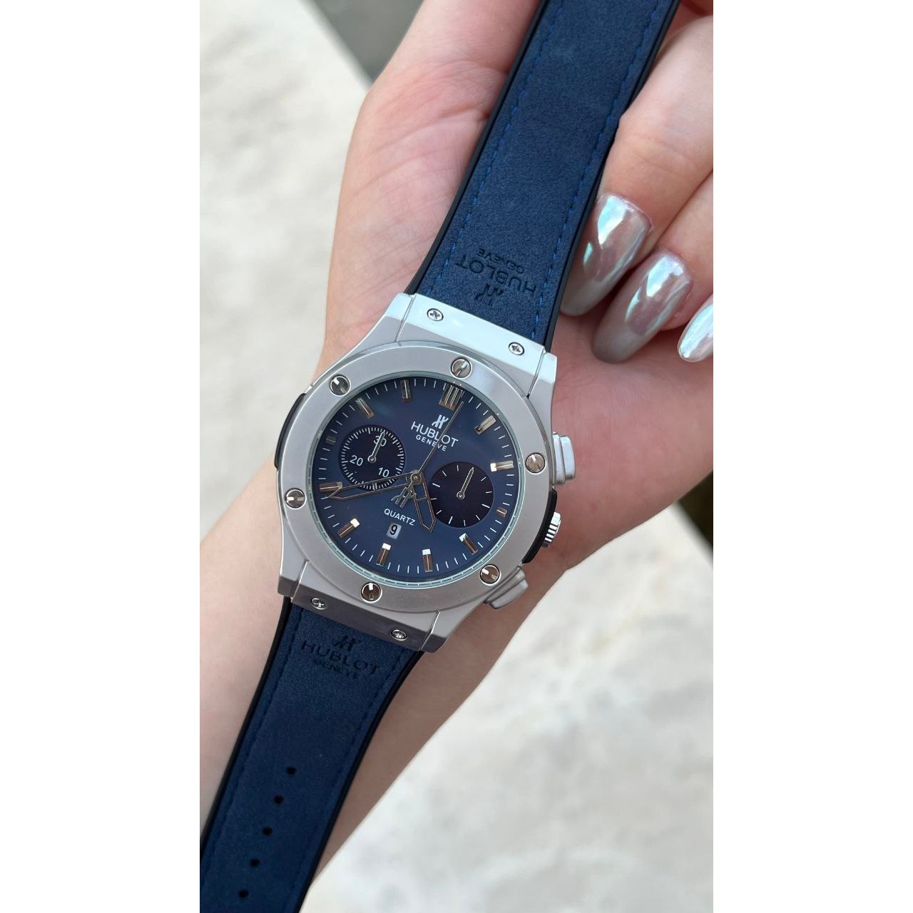 ساعت مردانه بند رابر طرح کرنو هابلوت Hublot