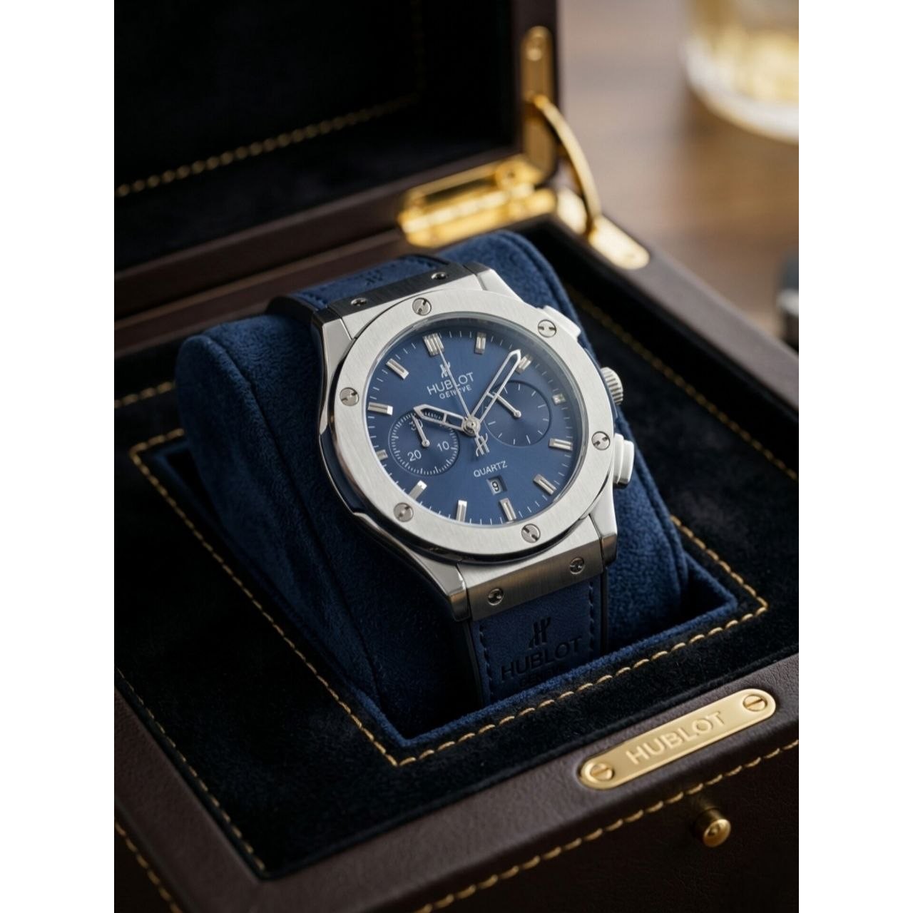 ساعت مردانه بند رابر طرح کرنو هابلوت Hublot
