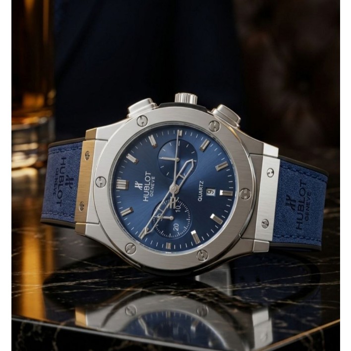 ساعت مردانه بند رابر طرح کرنو هابلوت Hublot