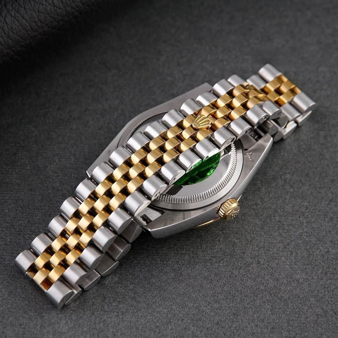 ساعت مچی ست زنانه مردانه موتور ژاپن بند استیل رنگ ثابت و ضدآب رولکس دیت جاست Rolex