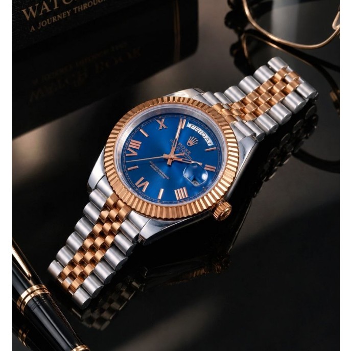 ساعت مچی مردانه اتومات موتور ژاپن بند استیل رنگ ثابت و ضدآب رولکس دی دیت Rolex