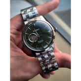 ساعت مچی مردانه اتوماتیک بند استیل رنگ ثابت سیکو پرسیج Seiko 5