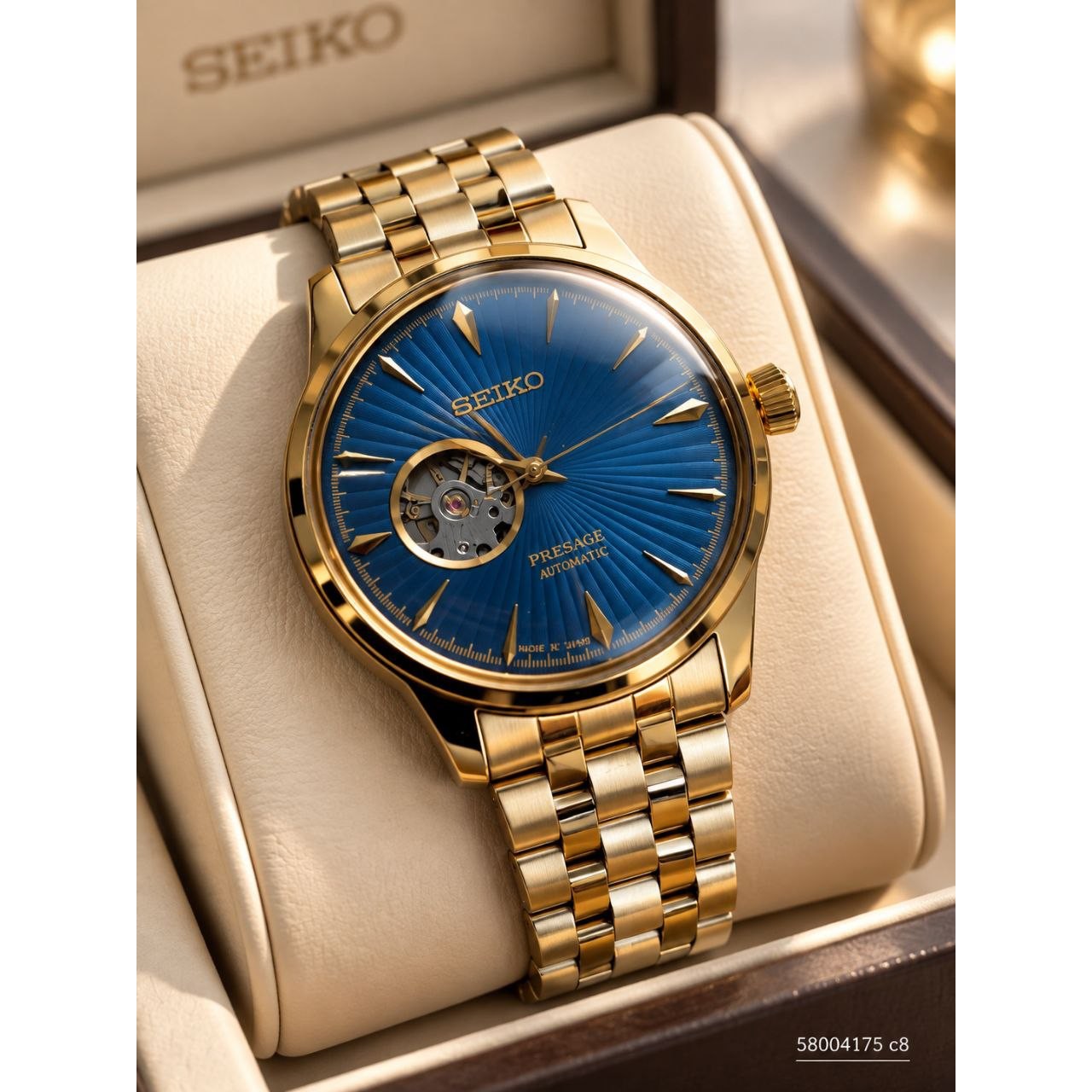 ساعت مچی مردانه اتوماتیک بند استیل رنگ ثابت سیکو پرسیج Seiko 5