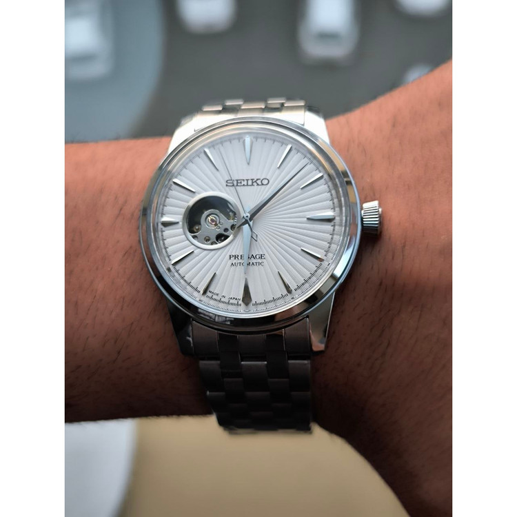 ساعت مچی مردانه اتوماتیک بند استیل رنگ ثابت سیکو پرسیج Seiko 5