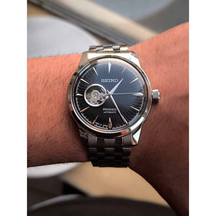 ساعت مچی مردانه اتوماتیک بند استیل رنگ ثابت سیکو پرسیج Seiko 5