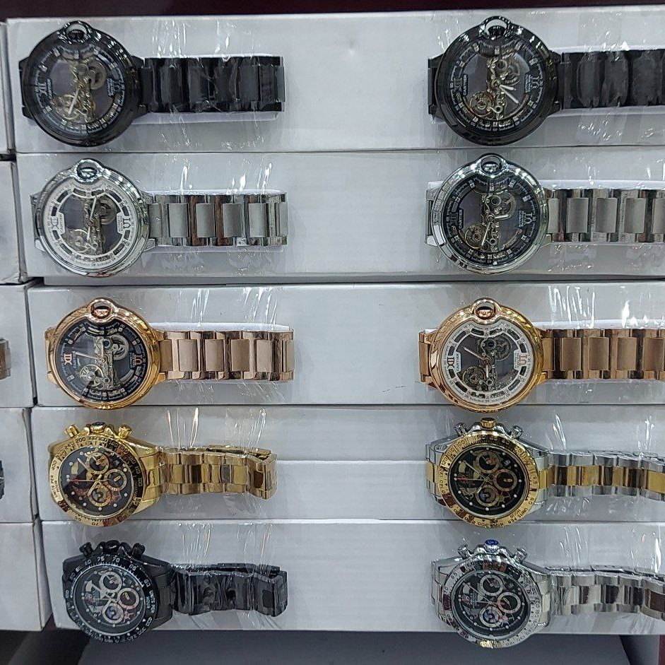 ساعت مچی مردانه اتومات موتور خطی اصلی بنداستیل رنگ ثابت قفل اصلی کارتیر Cartier
