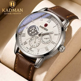 ساعت مچی مردانه اورجینال سه موتور فعال فول تایم رنگ ثابت کیدمن Kademan