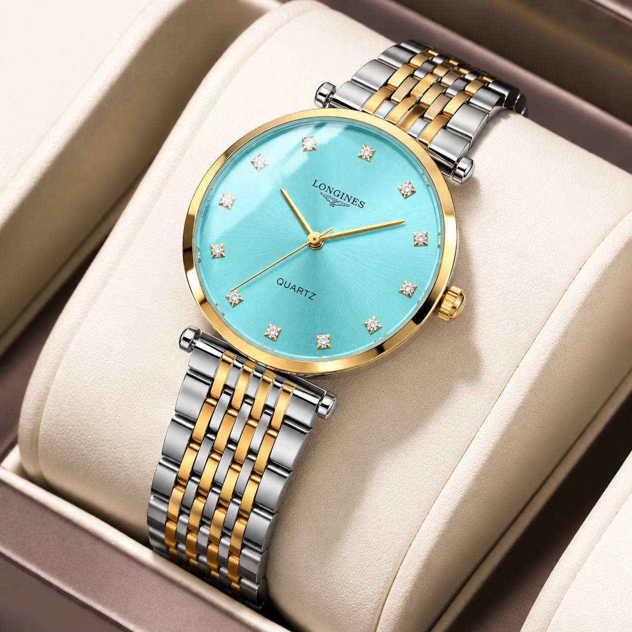 ساعت زنانه لونجین بند استیل و ضداب Longines