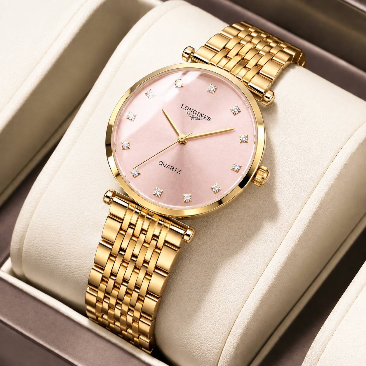 ساعت زنانه لونجین بند استیل و ضداب Longines