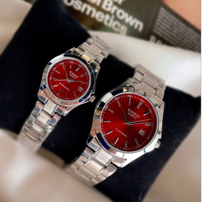 ساعت مچی ست و تک زنانه مردانه کاسیو دارای رنگبندی Casio