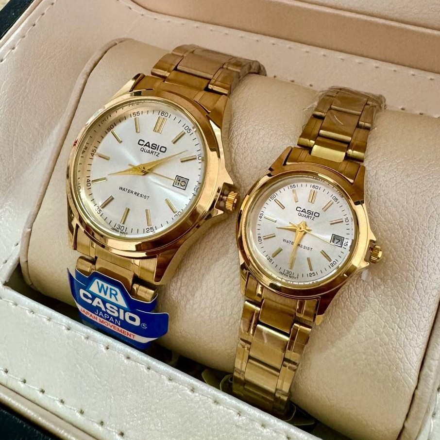 ساعت مچی ست و تک زنانه مردانه کاسیو دارای رنگبندی Casio