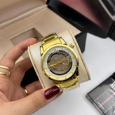 ساعت مچی مردانه کوارتز قلب باز پشت شیشه ای لاکچری رولکس 2023 ROLEX
