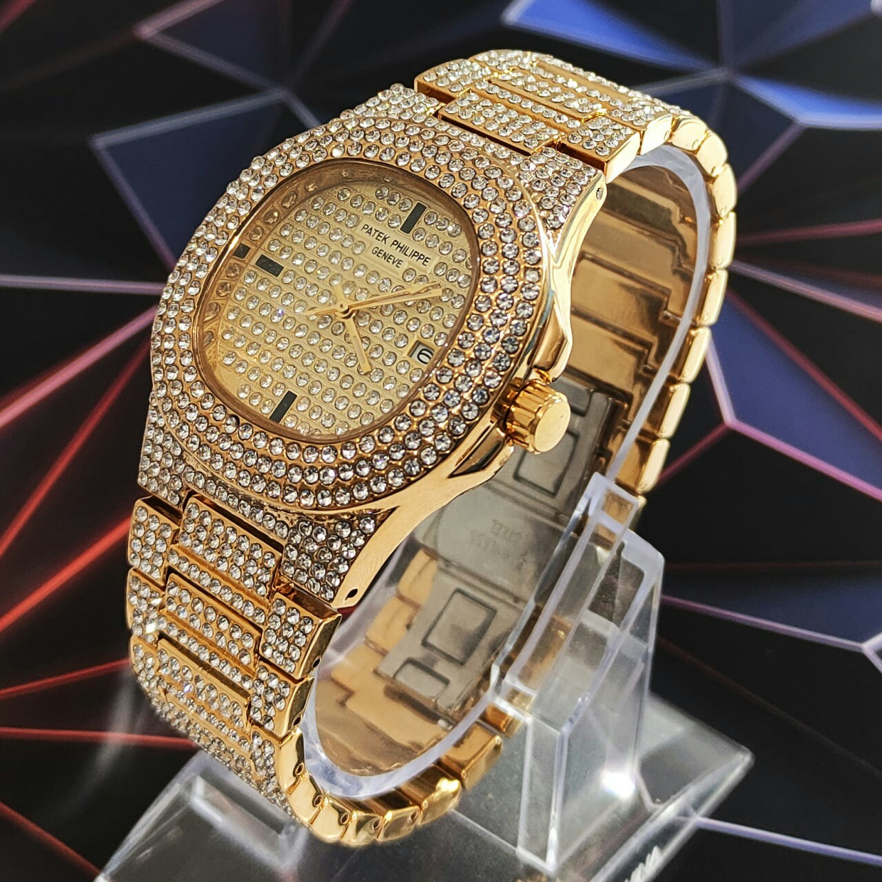 ساعت مچی زنانه مردانه فول استون پتک فیلیپ دارای رنگبندی Patek Philippe