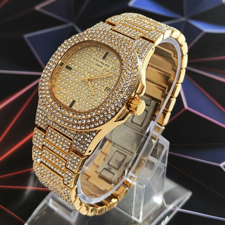 ساعت مچی زنانه مردانه فول استون پتک فیلیپ دارای رنگبندی Patek Philippe
