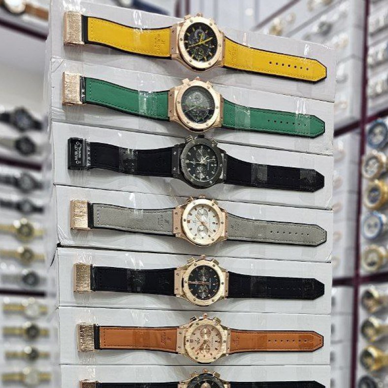 ساعت مردانه هابلوت کرنوگراف Hublot با قفل کلیپسی