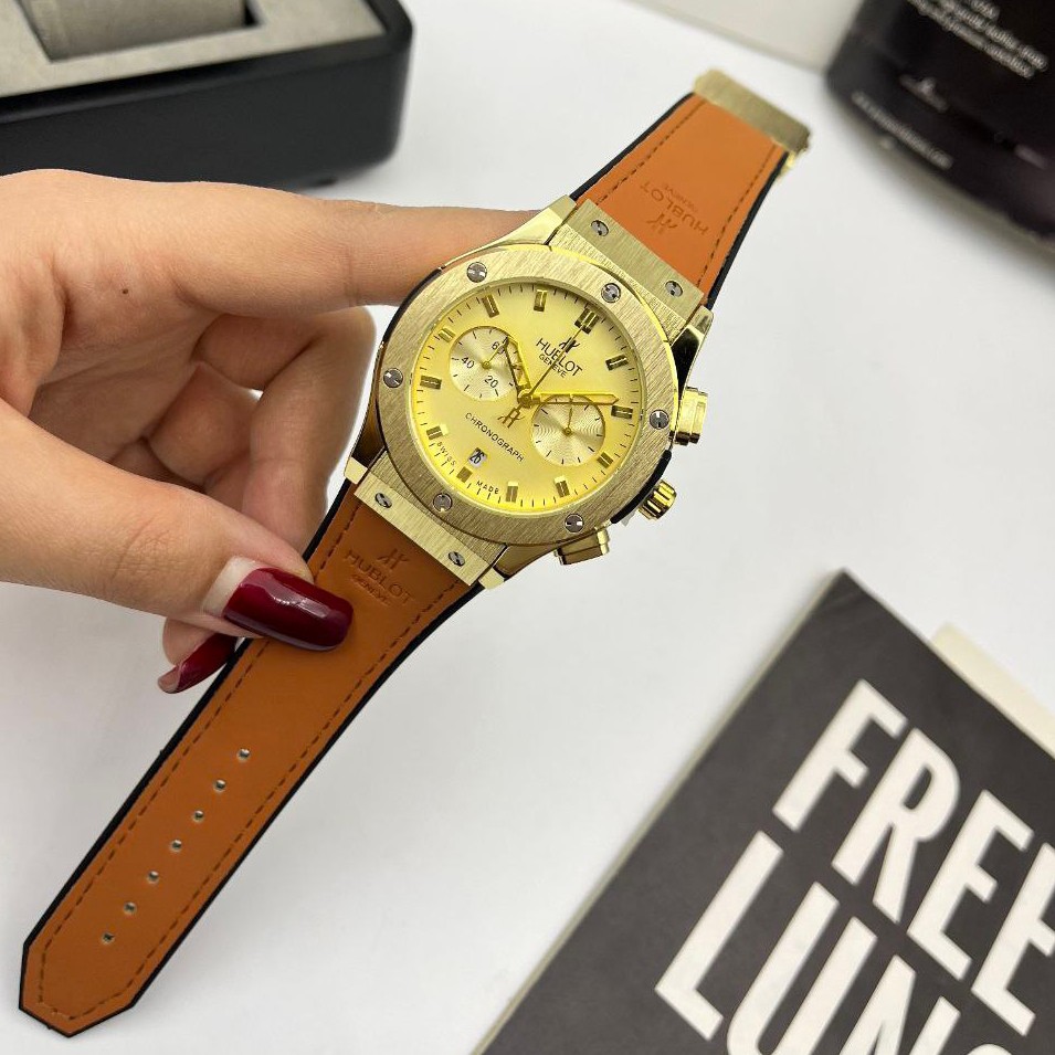 ساعت مردانه هابلوت کرنوگراف Hublot با قفل کلیپسی