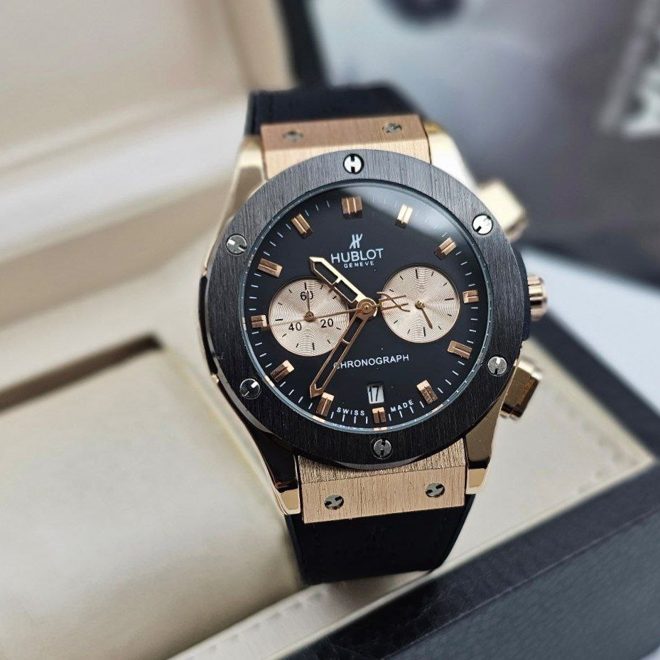 ساعت مردانه هابلوت کرنوگراف Hublot با قفل کلیپسی