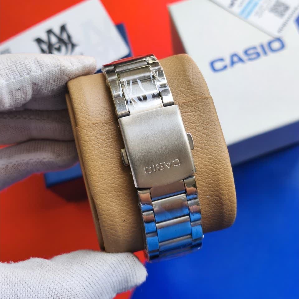 ساعت مچی عقربه ای و دیجیتال کاسیو CASIO صفحه آبی