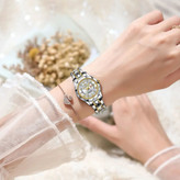 ساعت مچی زنانه پوداگار POEDAGAR اورجینال دو تقویمه صفحه سفید +