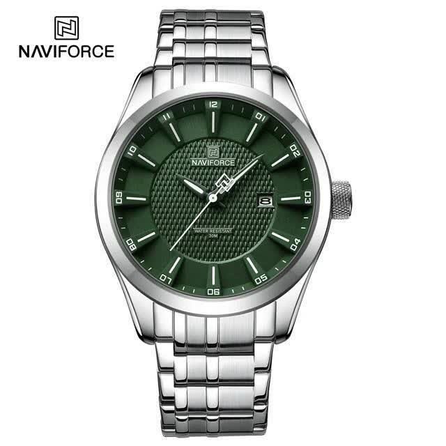 ساعت مچی مردانه نیوی فورس NAVIFORCE مدل Nf8032 ژاپنی صفحه سبز