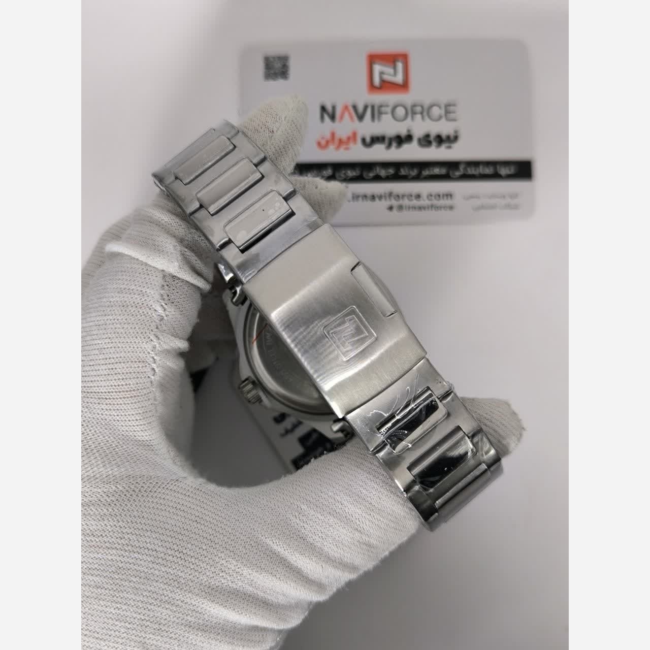 ساعت مچی مردانه نیوی فورس NAVIFORCE مدل Nf8032 ژاپنی صفحه سبز
