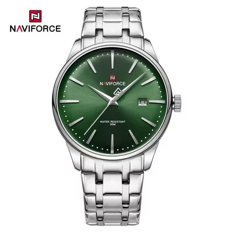 ساعت مچی مردانه نیوی فورس NAVIFORCE مدل Nf9230 ژاپنی صفحه سبز
