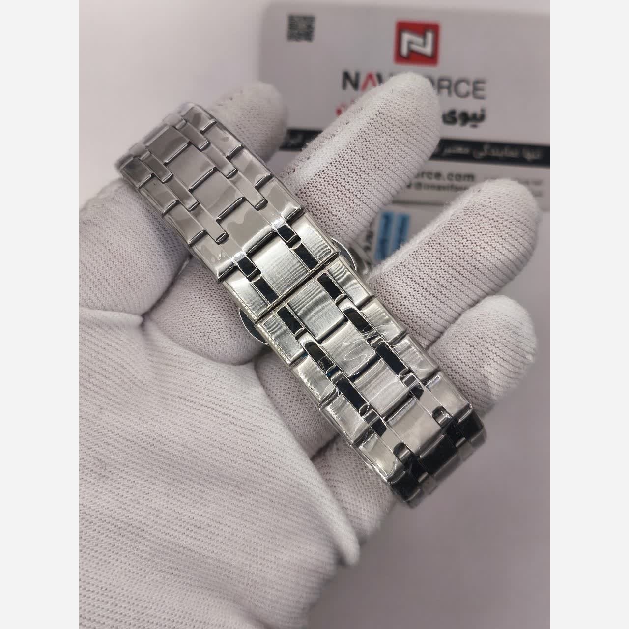 ساعت مچی مردانه نیوی فورس NAVIFORCE مدل Nf9230 ژاپنی صفحه مشکی