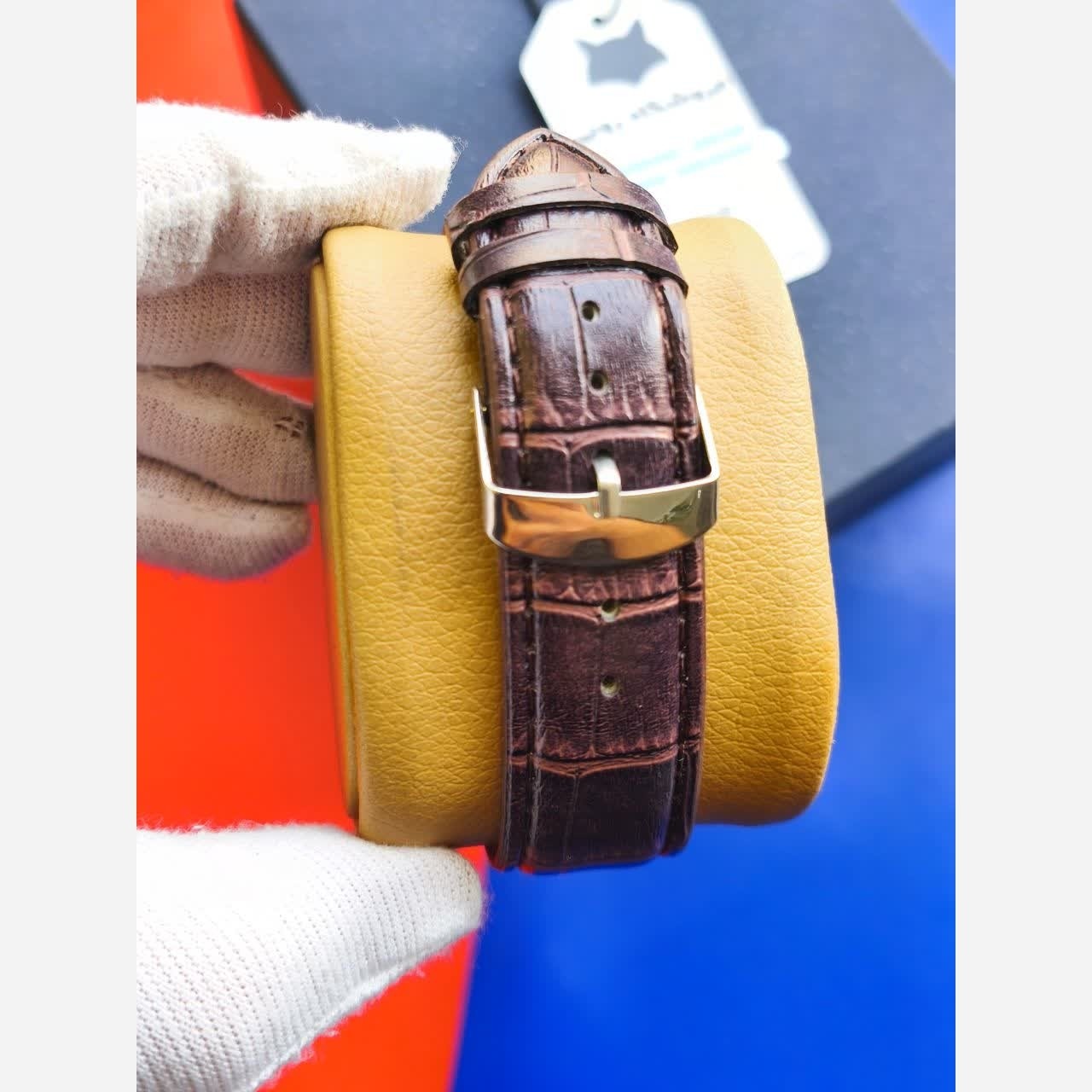 ساعت مچی مردانه سیکو SEIKO طرح سه موتوره بند چرمی