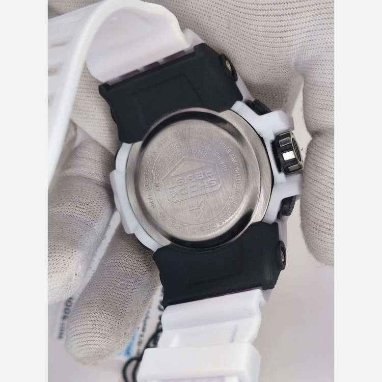 ساعت مچی مردانه عقربه ای و دیجیتال کاسیو جیشاک CASIO G-SHOOK مدل5 سفید