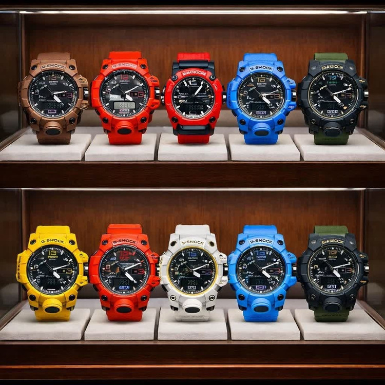 ساعت مچی مردانه عقربه ای و دیجیتال کاسیو جیشاک CASIO G-SHOOK مدل15 قرمز