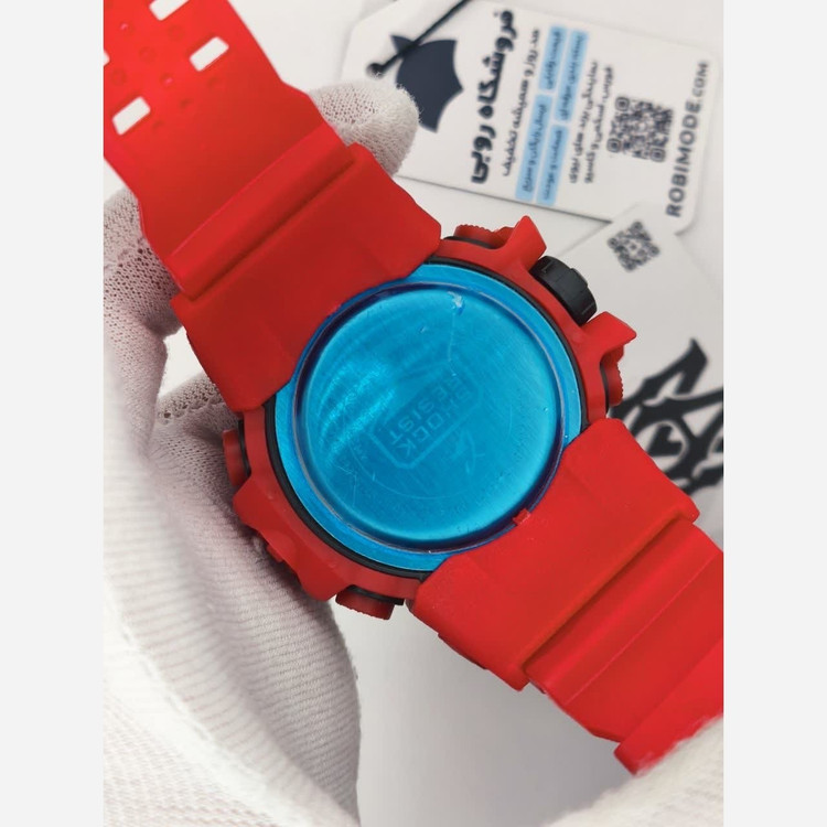 ساعت مچی مردانه عقربه ای و دیجیتال کاسیو جیشاک CASIO G-SHOOK مدل15 قرمز