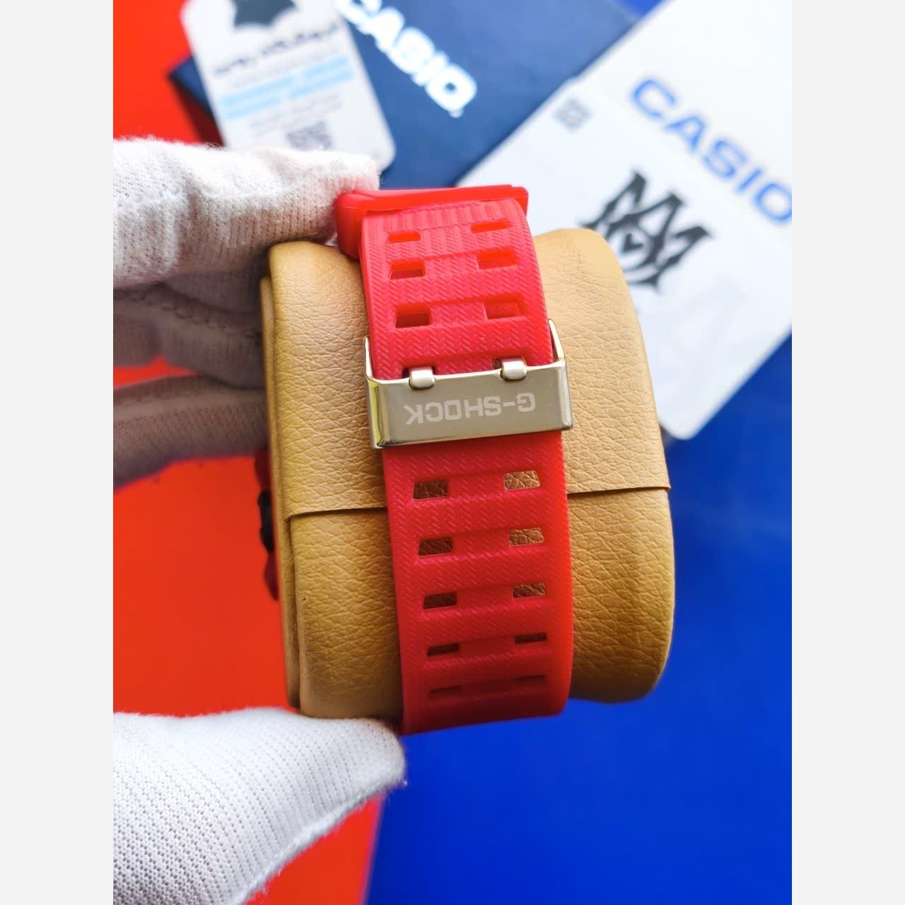 ساعت مچی مردانه عقربه ای و دیجیتال کاسیو جیشاک CASIO G-SHOOK مدل15 قرمز