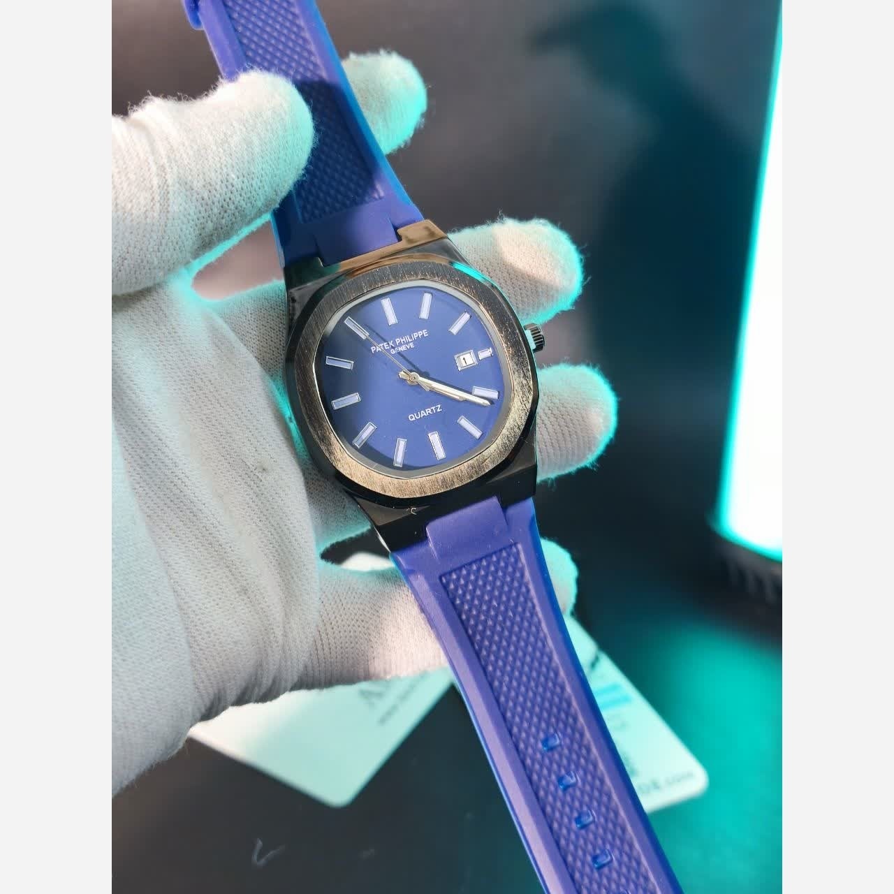 ساعت مچی عقربه ای مردانه پتک فیلیپ PATEKPHILIPPE سرمه ای مشکی