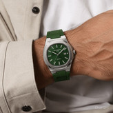 ساعت مچی عقربه ای مردانه پتک فیلیپ PATEKPHILIPPE سبز مشکی