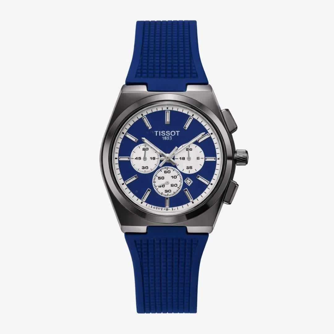 ساعت مچی عقربه ای مردانه تیسوت TISSOT سرمه ای مشکی